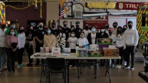 Church of Christ members providing snacks