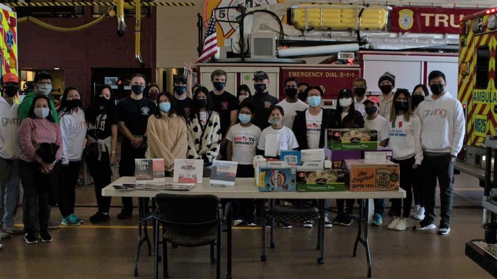 Church of Christ members providing snacks